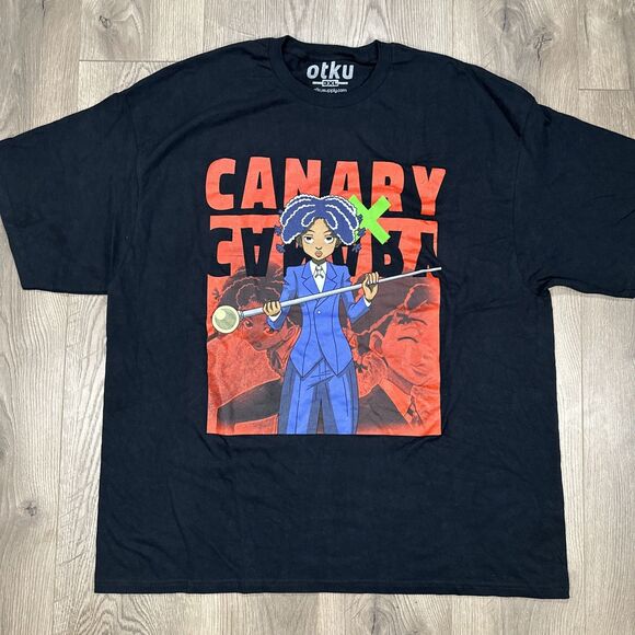 Otku Supply Hunter X Hunter Canary Big Graphic Print T Shirt Black Size 3XL - Picture 2 of 5